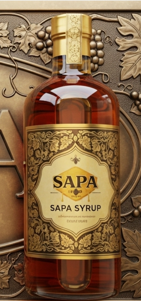 NON-ALCOHOLIC 12 Oz Cabernet Sauvignon Sapa Syrup – 0% Alcohol Premium Grape Syrup